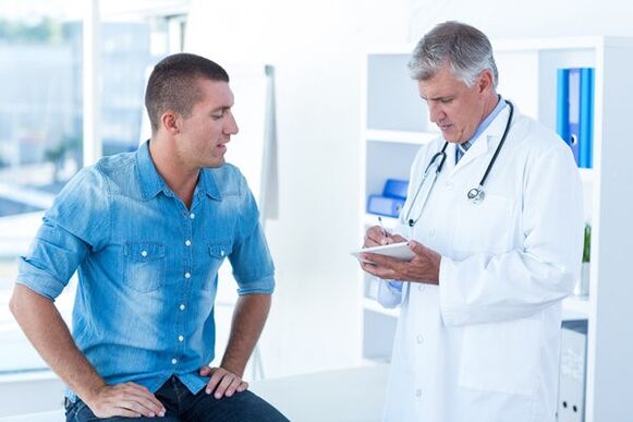 Consultar un médico por prostatite crónica